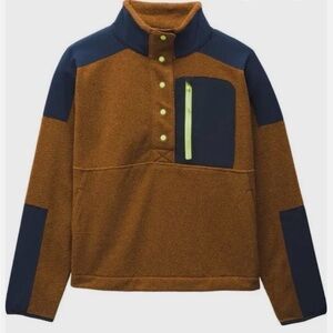 Prana Peak Snap Up Fleece Pullover